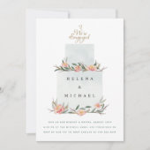 We zijn een 'Engaged Cake Engagement Party' Kaart (Voorkant)