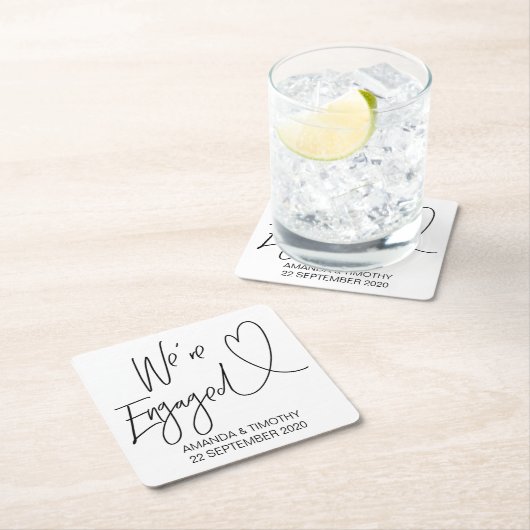 We zijn een Engaged Engagement Party Onderzetters (Insitu)