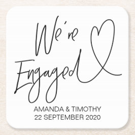 We zijn een Engaged Engagement Party Onderzetters