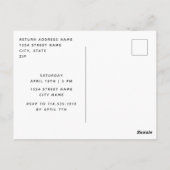 We zijn een 'Engaged Modern Foto Engagement Party' Briefkaart (Achterkant)