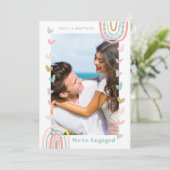 We zijn een 'Engaged Photo Modern Engagement Party Kaart (Staand voorkant)