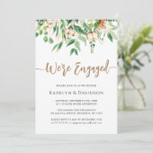 We zijn een Eucalyptus Modern Engagement Party Kaart (Staand voorkant)