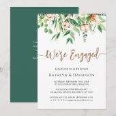 We zijn een Eucalyptus Modern Engagement Party Kaart (Voorkant / Achterkant)