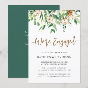 We zijn een Eucalyptus Modern Engagement Party Kaart