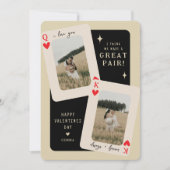 We Zijn Een Geweldig Koppel Koning/Vrouw Foto Vale Feestdagenkaart (Voorkant)