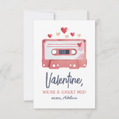 We zijn een geweldige Mix Cassettebandje Valentijn Notitiekaartje (Voorkant)