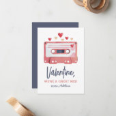We zijn een geweldige Mix Cassettebandje Valentijn Notitiekaartje (Voorkant / Achterkant in situ)