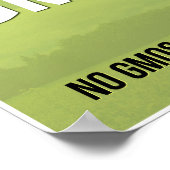 We zijn een GGO-vrij vensterteken Poster (Hoek)