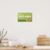 We zijn een GGO-vrij vensterteken Poster (Keuken)