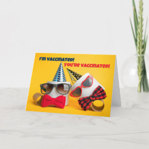 We zijn een Humor met gecovaccineerd toiletpapier Feestdagen Kaart