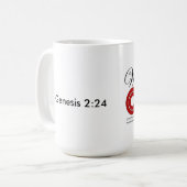 We zijn één koffiebeker koffiemok (Voorkant links)