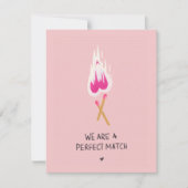 We zijn een perfecte match feestdagenkaart (Voorkant)