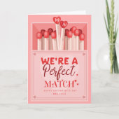 We zijn een perfecte match leuke Valentijnsdag Feestdagen Kaart (Voorkant)