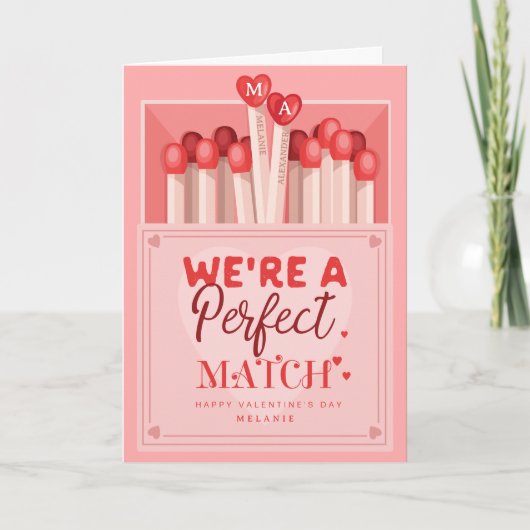 We zijn een perfecte match leuke Valentijnsdag Feestdagen Kaart (Voorkant)