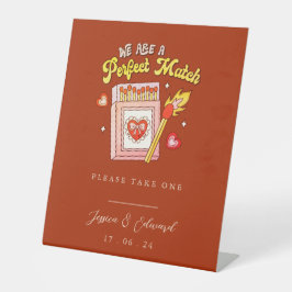 We zijn een perfecte match neem alsjeblieft één Vi Reclamebord Met Voetstuk