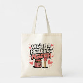 We zijn een perfecte match tote bag (Achterkant)