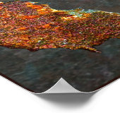 We zijn een  roestoud teken aan het hagen. poster (Hoek)