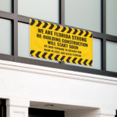 We zijn een sterke bouwsteen voor Florida Spandoek (Buitenkant Gebouw)