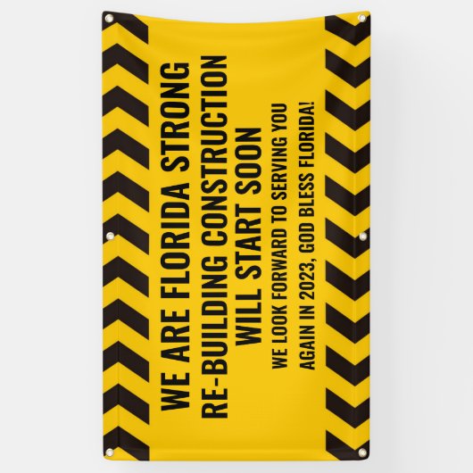 We zijn een sterke bouwsteen voor Florida Spandoek (Verticaal)