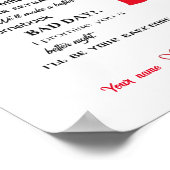 We zijn een team, bruiloft Jubileum Gift, bruiloft Poster (Hoek)