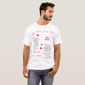 We zijn een team, bruiloft Jubileum Gift, bruiloft T-shirt (Voorkant volledig)