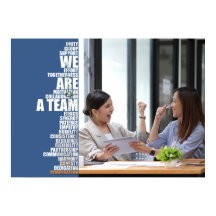 WE ZIJN EEN TEAM Inspirerende wanddecoratie voor k