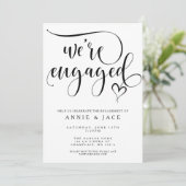 We zijn een uitnodiging van de Engaged Party (Staand voorkant)