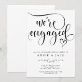 We zijn een uitnodiging van de Engaged Party (Voorkant / Achterkant)