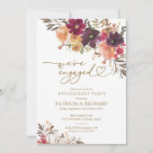 We zijn een verloofde Herfst verlovingsfeest Kaart (Voorkant)