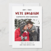 We zijn een Verloving van de Foto Modern Trendy Co Aankondiging (Voorkant)