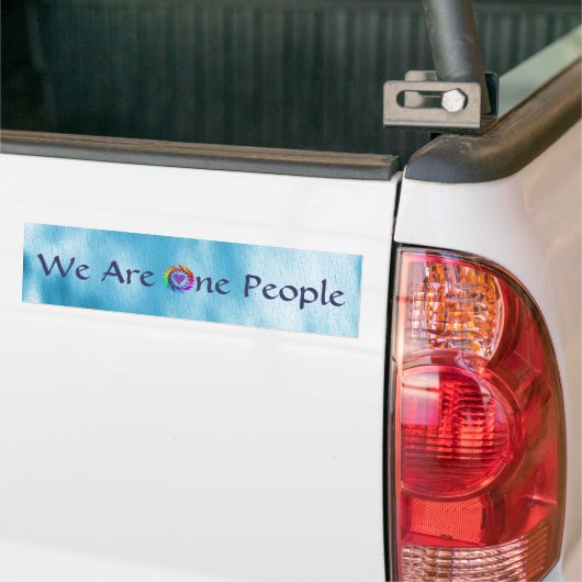 We zijn één volk bumpersticker (Op Truck)