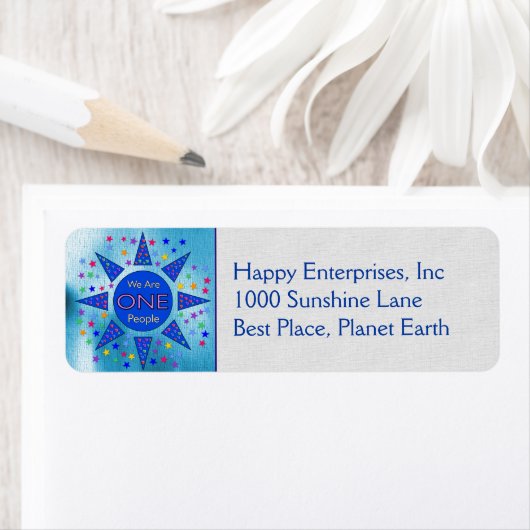 We zijn één volk etiket (Insitu)