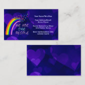 We zijn één volk visitekaartje (Voorkant / Achterkant)