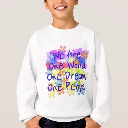 We zijn één wereld t-shirt (Voorkant)