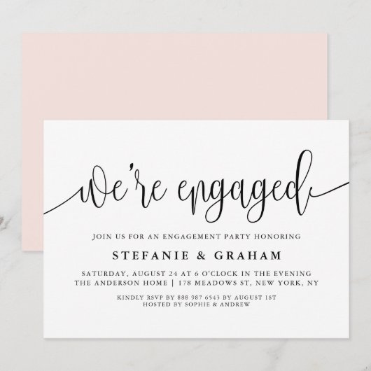 We zijn een zwarte Calligrafiënnatie-partij Kaart (Voorkant / Achterkant)