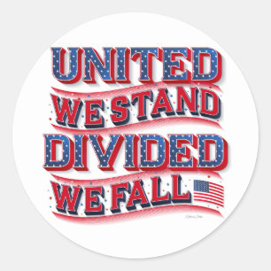 We zijn eensgezind, verdeeld, we Herfsten Stickers