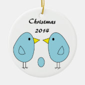 "We zijn Eggspecting!" kerstversiering Keramisch Ornament (Voorkant)