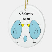 "We zijn Eggspecting!" kerstversiering Keramisch Ornament (Links)