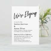 We zijn Eloping Typography, Minimal Handwriting Kaart (Staand voorkant)