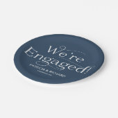 We zijn Engaged Enterprise Blue Papieren Bordje (Gekanteld)
