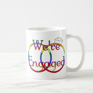 We zijn 'Engaged Rainbow Wedding Rings' Koffiemok