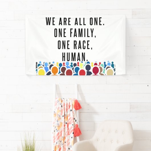 We zijn er allemaal één. spandoek (Insitu)