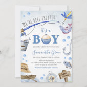 We zijn erg opgewonden Het is een Boy Baby shower Kaart (Voorkant)