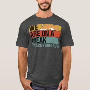 We zijn even pauze Grappige leraar Corgi Buiten di T-shirt