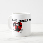 We zijn familie Gay/lesbische familie twee vrouwen Koffiemok (Voorkant links)