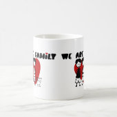 We zijn familie - homo's twee mannen en kat koffiemok (Center)