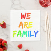 We zijn familie-regenboogadoptie, foster, gemengd servet (Insitu)