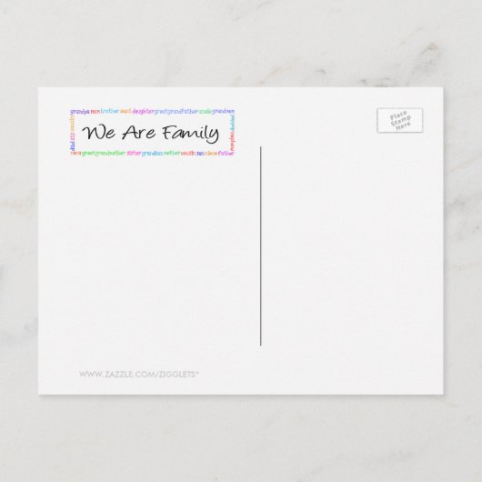 We zijn familie reünie of feest save the date aankondigingskaart (Achterkant)