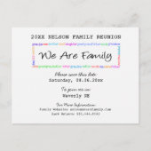 We zijn familie reünie of feest save the date aankondigingskaart (Voorkant)