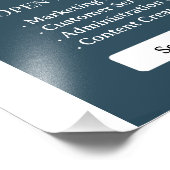 We zijn Flyer, vacature, Flyer inhuren Foto Afdruk (Hoek)